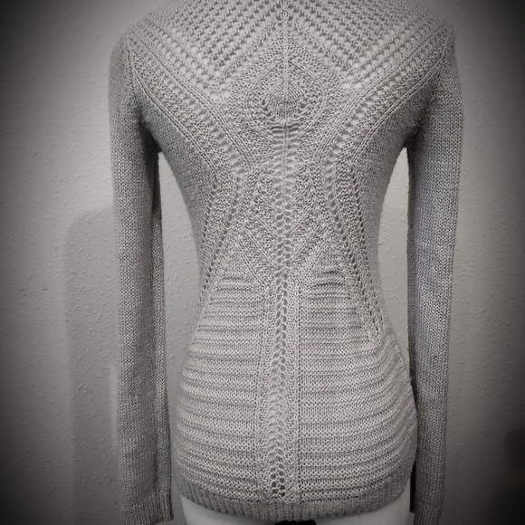 Lace Pattern Knitted Blouse Adult S Junior M - Picture 3 of 3